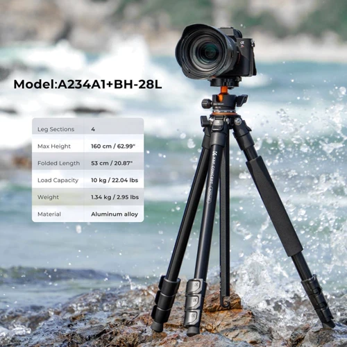 K&F Concept A234A1+BH-28L (KF09.099V1): Тип штатива напольный