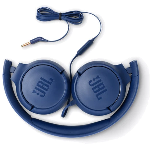 Наушники JBL 500, Blue (JBLT500BLU): Тип конструкции полноразмерные