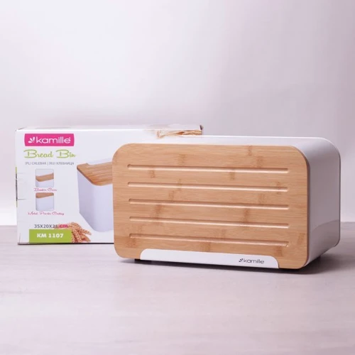 Хлібниця Kamille біла (KM-1107-WH)