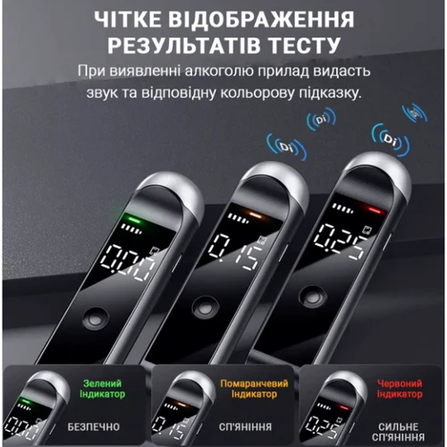 Алкотестер Inspire H6 бесконтактный с встроенным аккумулятором (alc-h6) фото 3