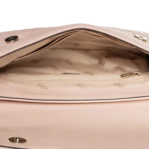 Жіноча сумка через плече Guess Brightside Shoulder Bag рожева (HWQG7580190-RWO): Фактура Стьобана, матова, Гладка