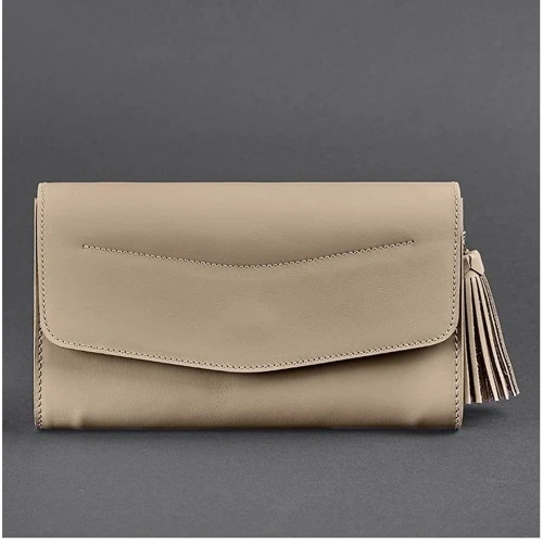 Женский клатч BlankNote Элис бежевый (BN-BAG-7-light-beige): Фактура Матовая, Гладкая