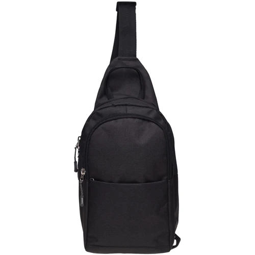 Мужская сумка-слинг Nevy Fabric черная (V901v-black): Пол Мужской