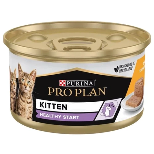 Влажный корм Pro Plan Kitten для котят мусс с курицей 85 г (7613033568619) фото 10