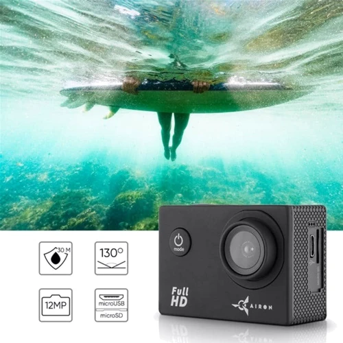 Экшн камера Набор для съемки 30 в 1: AIRON Simple Full HD с аксессуарами: Разрешение видео 1920x1080 пикс 30 к/с, 1280x720 пикс 30 к/с