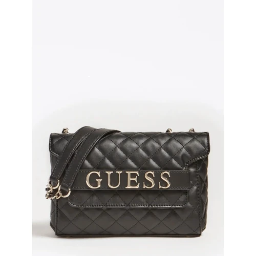 Жіноча сумка через плече Guess Illy Convertibe Crossbody Flap чорна (HWVG7970210-BLA)