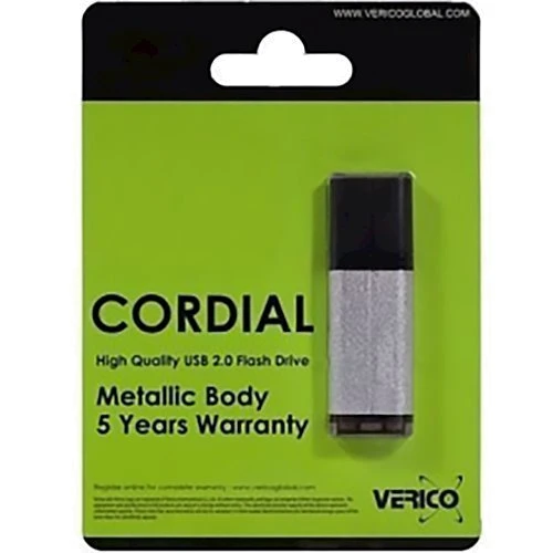 USB-флешка Verico 16GB Cordial Silver (1UDOV-MFSRG3-NN): Объем памяти 16 GB
