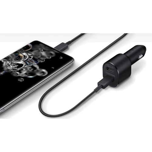 Зарядное устройство Samsung Car Charger USB+USB-C Super Fast 45W+15W Black with USB-C Cable (EP-L5300XBEGRU) фото 7