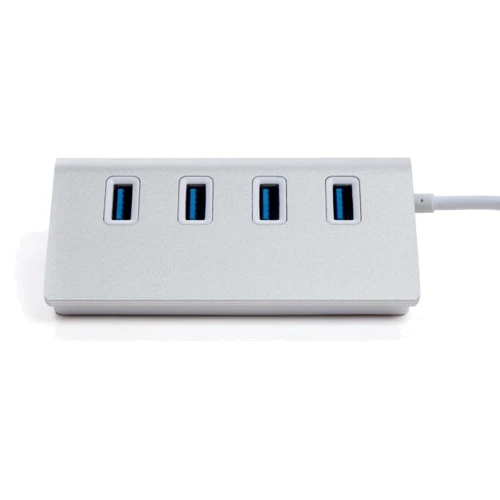 Адаптер Vinga Adapter USB-C to 4xUSB3.0 1m cable Aluminium (VCPHCU304): Интерфейс подключения USB-C