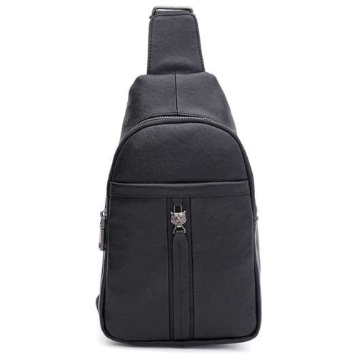Чоловіча сумка-слінг Ricco Grande чорна (K16555bl-black)