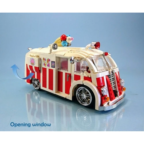 Конструктор XINGBAO XB-08004 MOC Фургон с мороженым, 1000 элемента