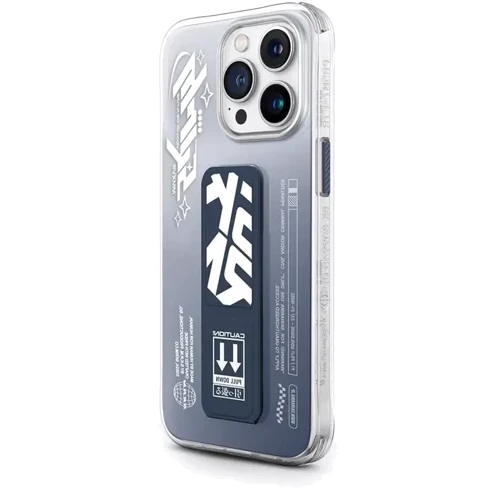 Чехол для iPhone SkinArma Cosmo with Grips-Tand Blue for iPhone 15 Pro: Цвет рисунок