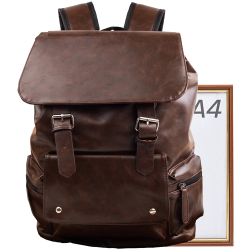 Чоловік рюкзак Valiria Fashion коричневий (3DETBM9813-10): Матеріал Штучна шкіра