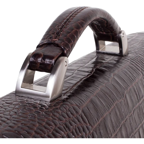 Мужской портфель Desisan коричневый (SHI319-19-10KR): Тип ручки Со съемным ремнем, Плечевой ремень, Короткая ручка