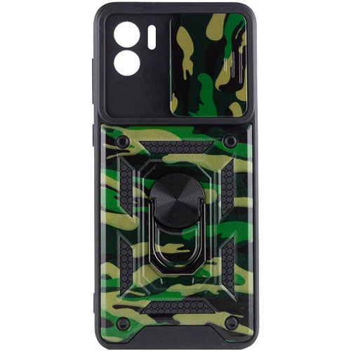 Аксессуар для смартфона Mobile Case Camshield Serge Ring Camo Army Green for Xiaomi Redmi A1: Материал TPU (термополиуретан) и поликарбонат