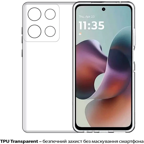 Чохол для телефона BeCover TPU Case Transparancy для Motorola G56 (713767)