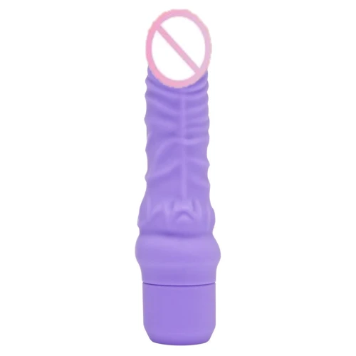 Реалистичный вибратор с венами Scala - Mini Classic G-spot Vibrator (пурпурный)