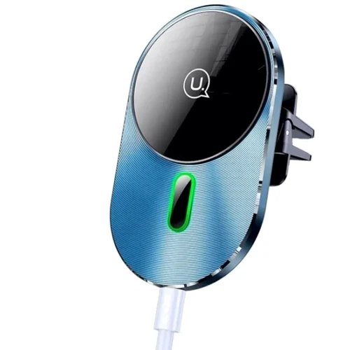 

Usams Car Holder Wireless Charger Air Vent Magnetic Gray (US-CD170) for iPhone 15 I 14 I 13 I 12 series