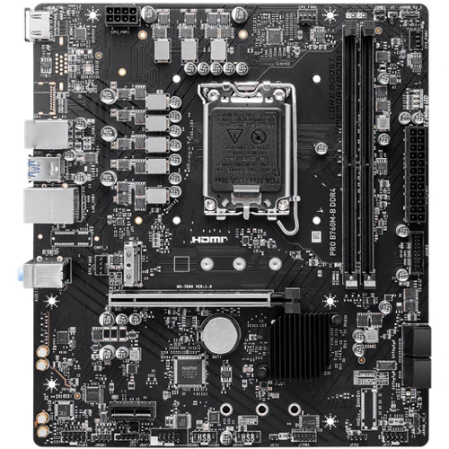 MSI PRO B760M-B DDR4: Оперативна пам'ять 2xDDR4 4800+ МГц, до 64 ГБ