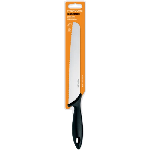 Кухонний ніж Fiskars для хліба і сендвічів Essential 23 cм (1023774): Лезо нержавіюча сталь