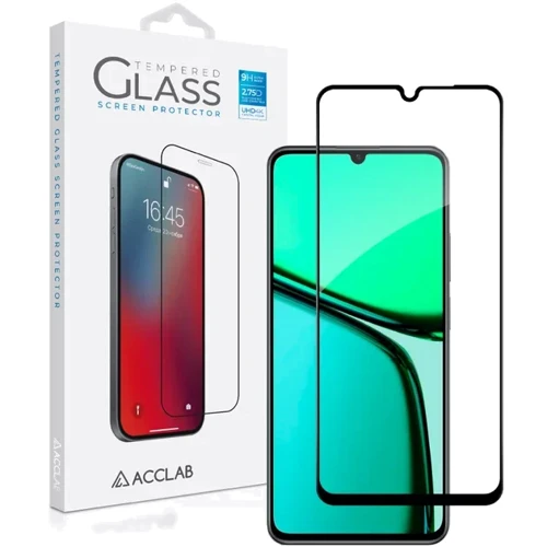 ACCLAB Tempered Glass Full Glue Black for Realme C61: Материал стекло