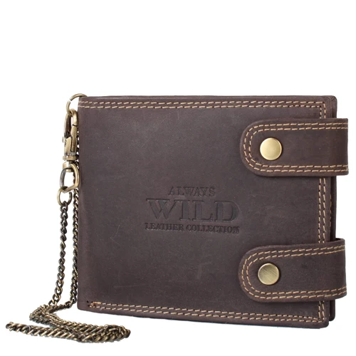 Мужское портмоне Always Wild коричневое (DNK2900-BIC-brown): Пол Мужской