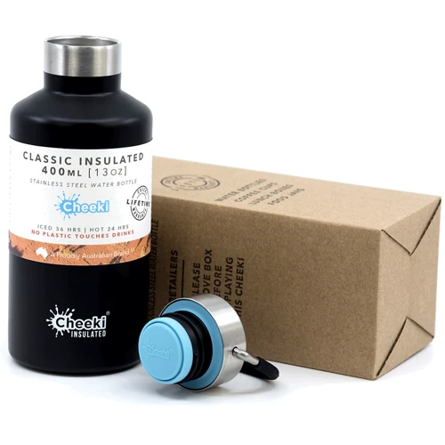 Детский термос Cheeki Classic Insulated 400 мл Matte Black (CIB400MB1): Тип Термос