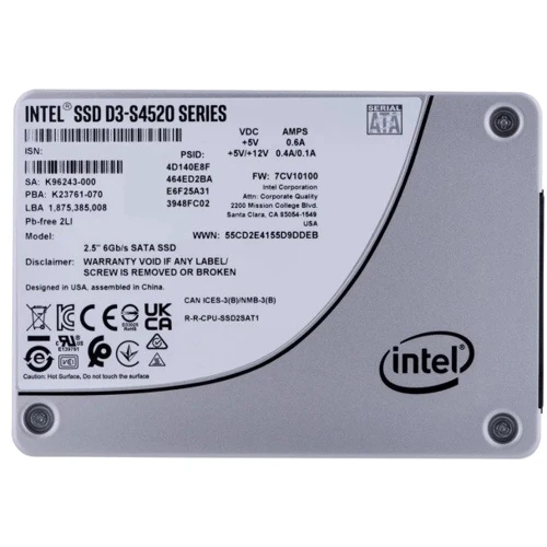 Intel D3-S4520 7.68TB (SSDSC2KB076TZ01) UA