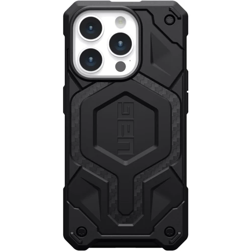 Чехол для iPhone Urban Armor Gear UAG Monarch Pro Magsafe Carbon Fiber (114221114242) for iPhone 15 Pro: Материалы поликарбонат и полиуретан