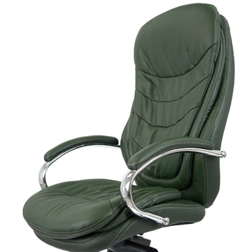 Кресло АКЛАС Валенсия Soft CH MB Зеленый (Кожа Lux LC-green) (00086862): Материал корпуса Дерево