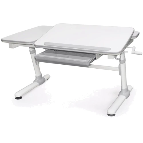 Стол Evo-kids Darwin Grey (арт.Evo-502 G) - столешница белая / вставки серые