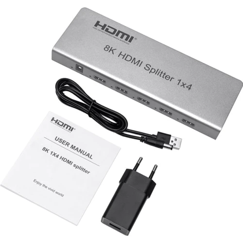 Кабель и переходник PowerPlant HDMI 8K 1x4 (HDSP8K-4)(CA914203) фото 4