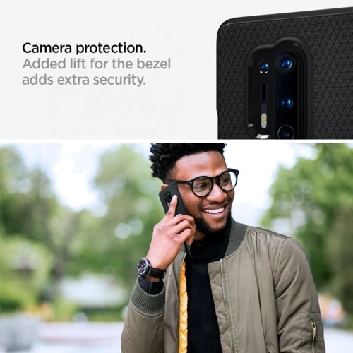 Аксесуар для смартфона Spigen Liquid Air Matte Black (ACS00833) для OnePlus 8 Pro фото 7