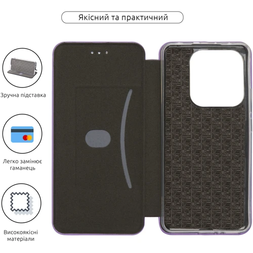Чехол для телефонов ArmorStandart G-Case Lilac for Xiaomi Redmi Note 14 5G (ARM83061): Тип чехол-книжка