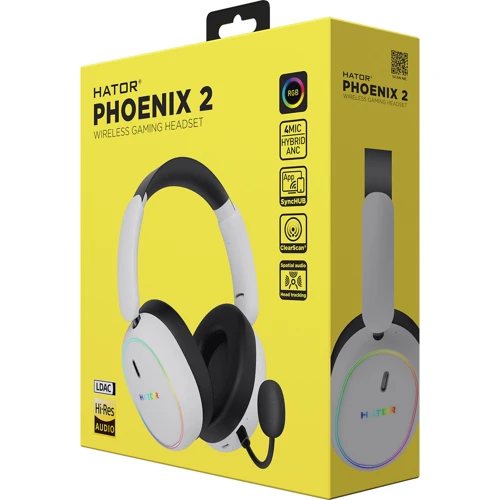 Навушники HATOR Phoenix 2 Wireless White (ESH41)