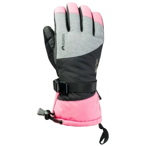 Жіночі гірськолижні рукавички Elbrus Maiko Wo's (MAIKO WOS-CAMELLIA ROSE/BLACK) S-M рожево-чорні: Стать Женский