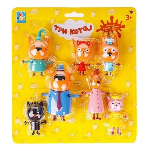 Игровой набор Три кота Семья котят с друзьями (T17187)