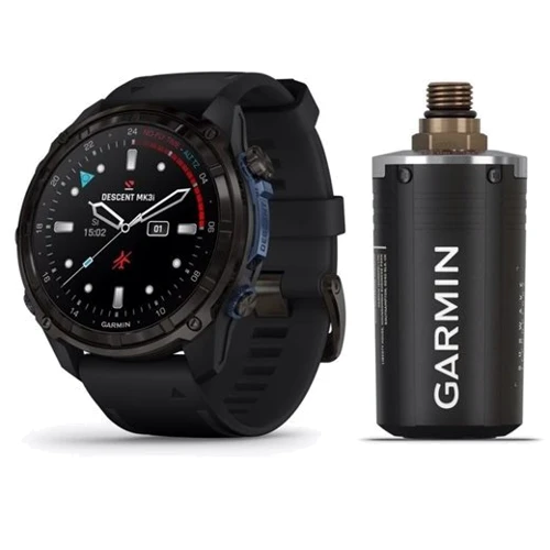 Смарт-часы Garmin Descent Mk3i 51mm Carbon Grey DLC Titanium with Black Silicone Band and Descent T2 Transceiver (BNDL-DMK3-51CGDT2)