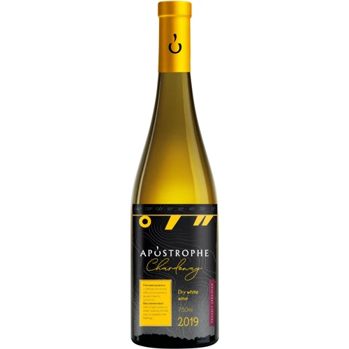 Вино Apostrophe Chardonnay сухое белое 0.75л (PRA4820233640349)