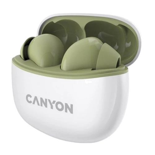 Наушники Canyon TWS-5 Green (CNS-TWS5GR): Тип конструкции вакуумные