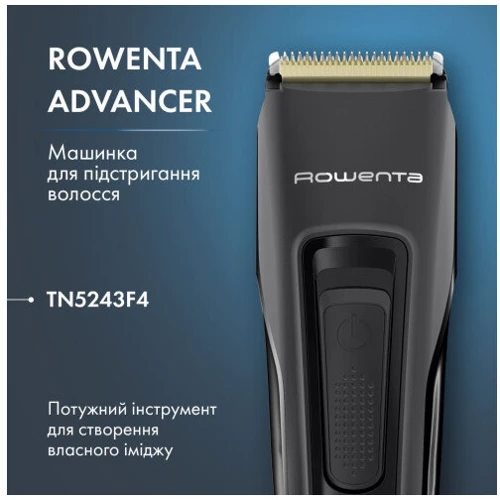 Машинка для стрижки Rowenta Advancer TN5243F4: Материал лезвий титановое покрытие
