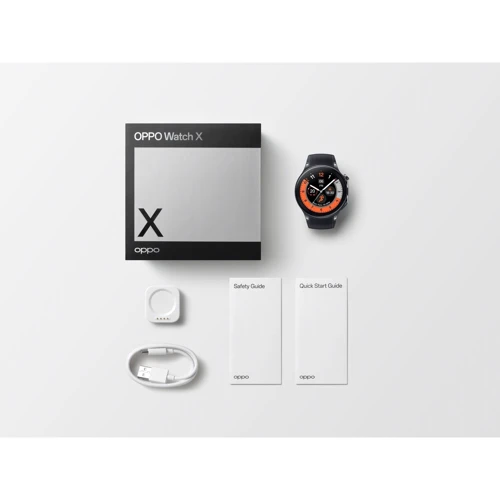 Смарт-часы OPPO Watch X 46mm Platinum Black: Фитнес-функции Подсчет калорий, Шагомер, GPS-модуль, Секундомер, Пульсометр, Пульсоксиметр
