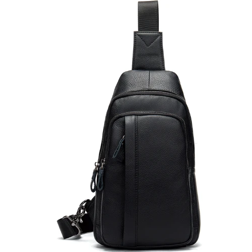 Мужская сумка-слинг Buffalo Bags черная (SHIM707A-black)