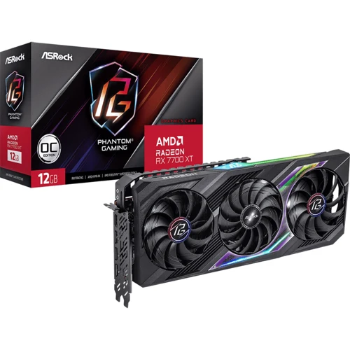 Видеокарта ASRock AMD Radeon RX 7700 XT Phantom Gaming 12GB OC (RX7700XT PG 12GO): Интерфейс PCI Express 4.0 x16