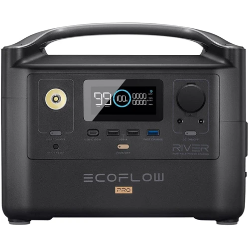 Зарядная станция EcoFlow RIVER Pro 720Wh 200000mAh 600W Black (EFRIVER600PRO) Международная версия: Емкость аккумулятора, Вт/ч 720