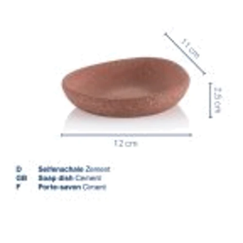 Мыльница KELA Roda красная глина 12х11х2.5 см (23750)