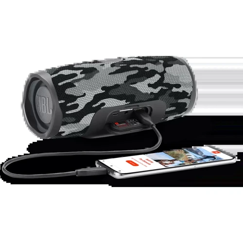 Акустика JBL Charge 4, Black/White (JBLCHARGE4BCAMO): Звуковая система 1.0