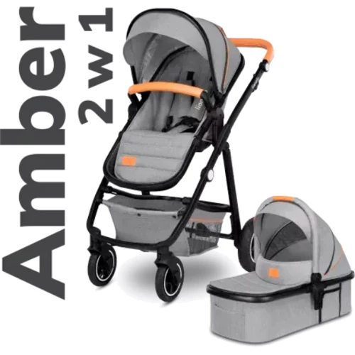 Универсальная коляска 2 в 1 Lionelo AMBER 2 GREY STONE