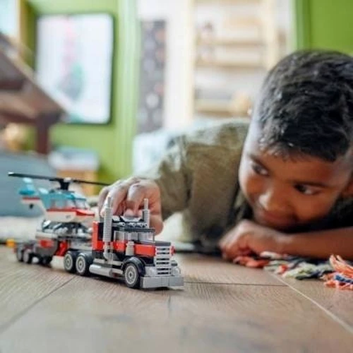 Конструктор LEGO Creator Бортовой грузовик с вертолетом 270 деталей (31146) фото 7