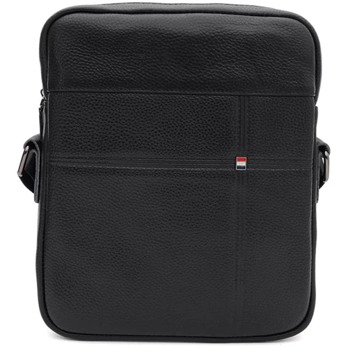 Мужская сумка планшет Borsa Leather черная (K1265-3bl-black)